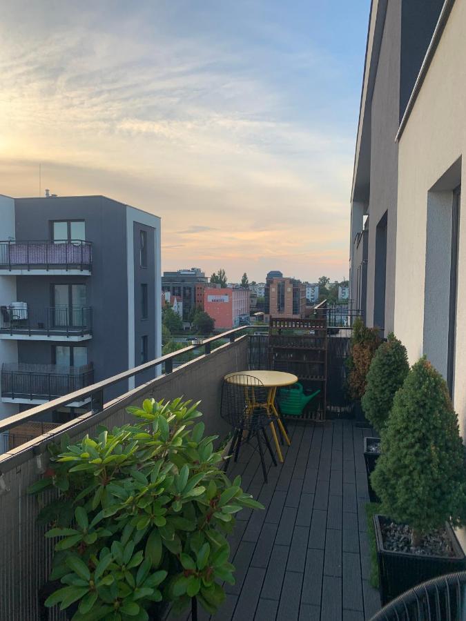 Ekskluzywny Penthouse Z Ogrodem W Centrum Lodzi Exteriör bild